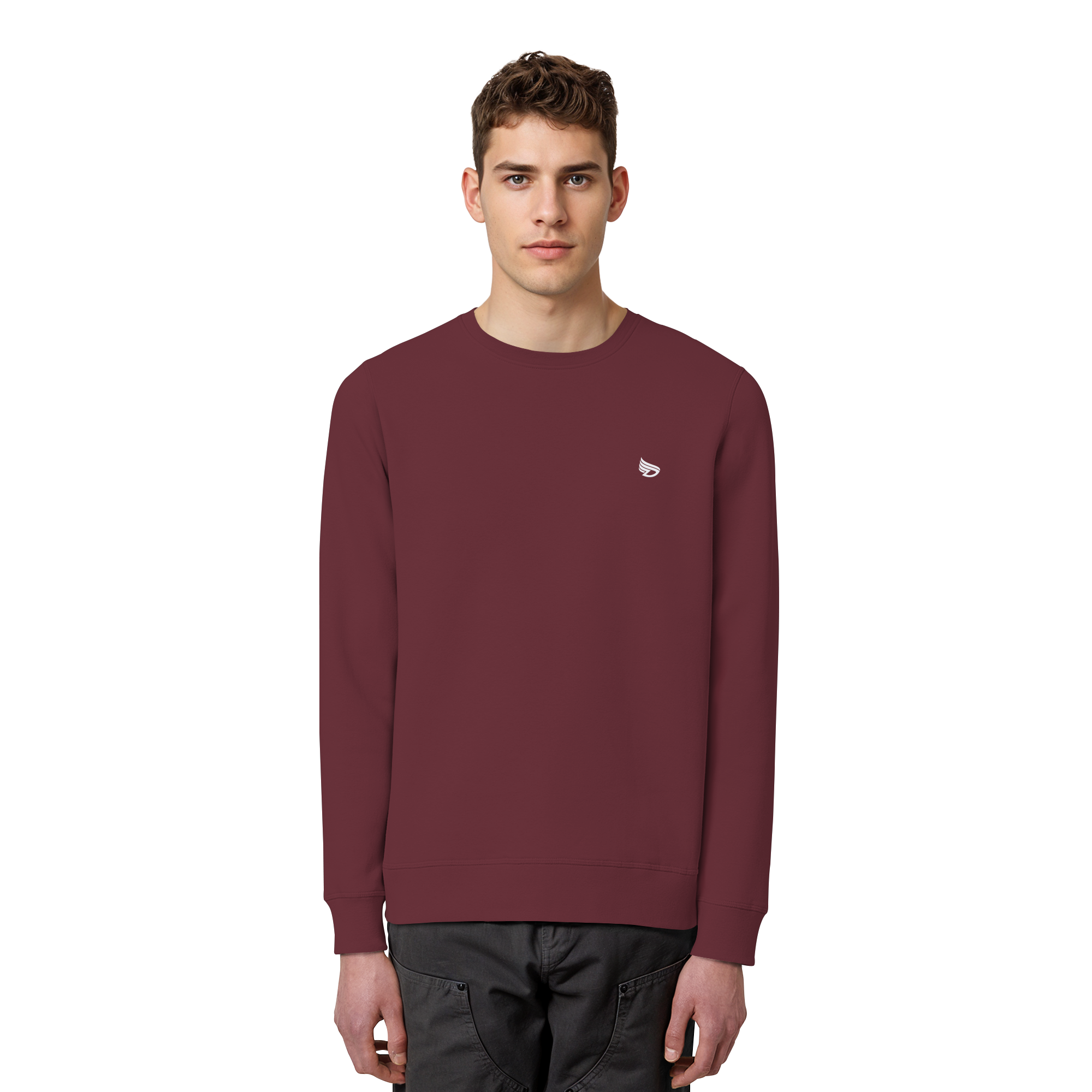 dwl. Stick-Logo classic (wh) - Organic Basic Unisex Sweatshirt