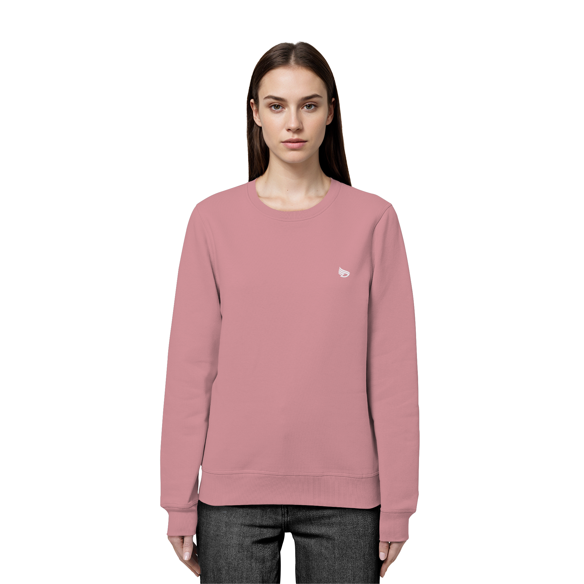dwl. Stick-Logo classic (wh) - Organic Basic Unisex Sweatshirt