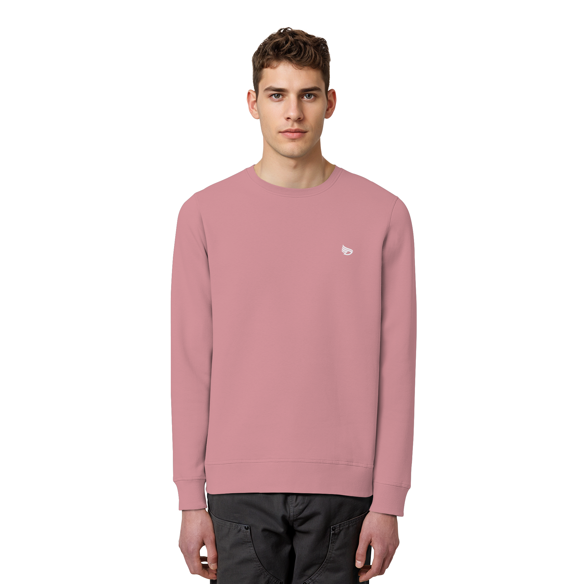 dwl. Stick-Logo classic (wh) - Organic Basic Unisex Sweatshirt
