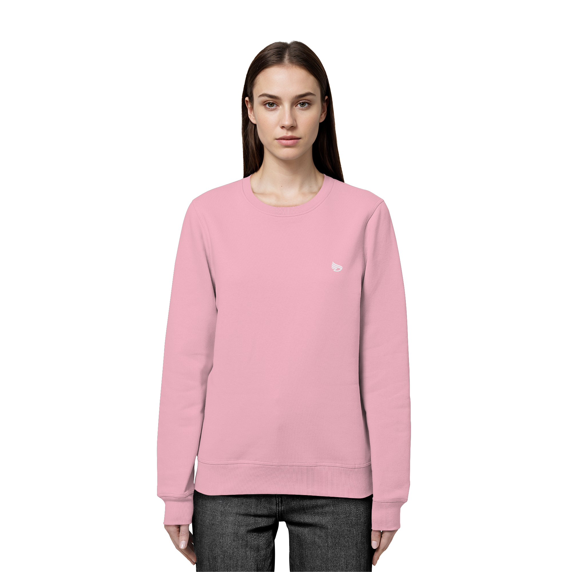 dwl. Stick-Logo classic (wh) - Organic Basic Unisex Sweatshirt