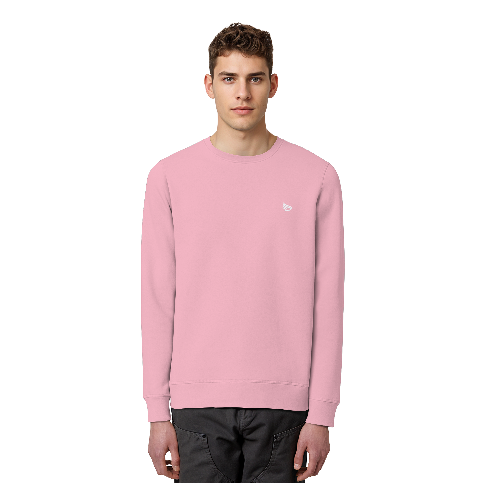 dwl. Stick-Logo classic (wh) - Organic Basic Unisex Sweatshirt