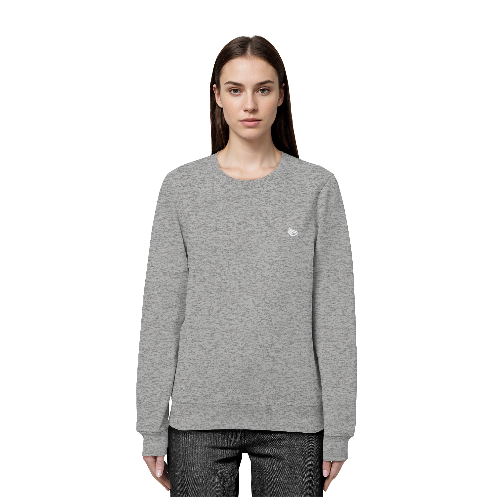 dwl. Stick-Logo classic (wh) - Organic Basic Unisex Sweatshirt