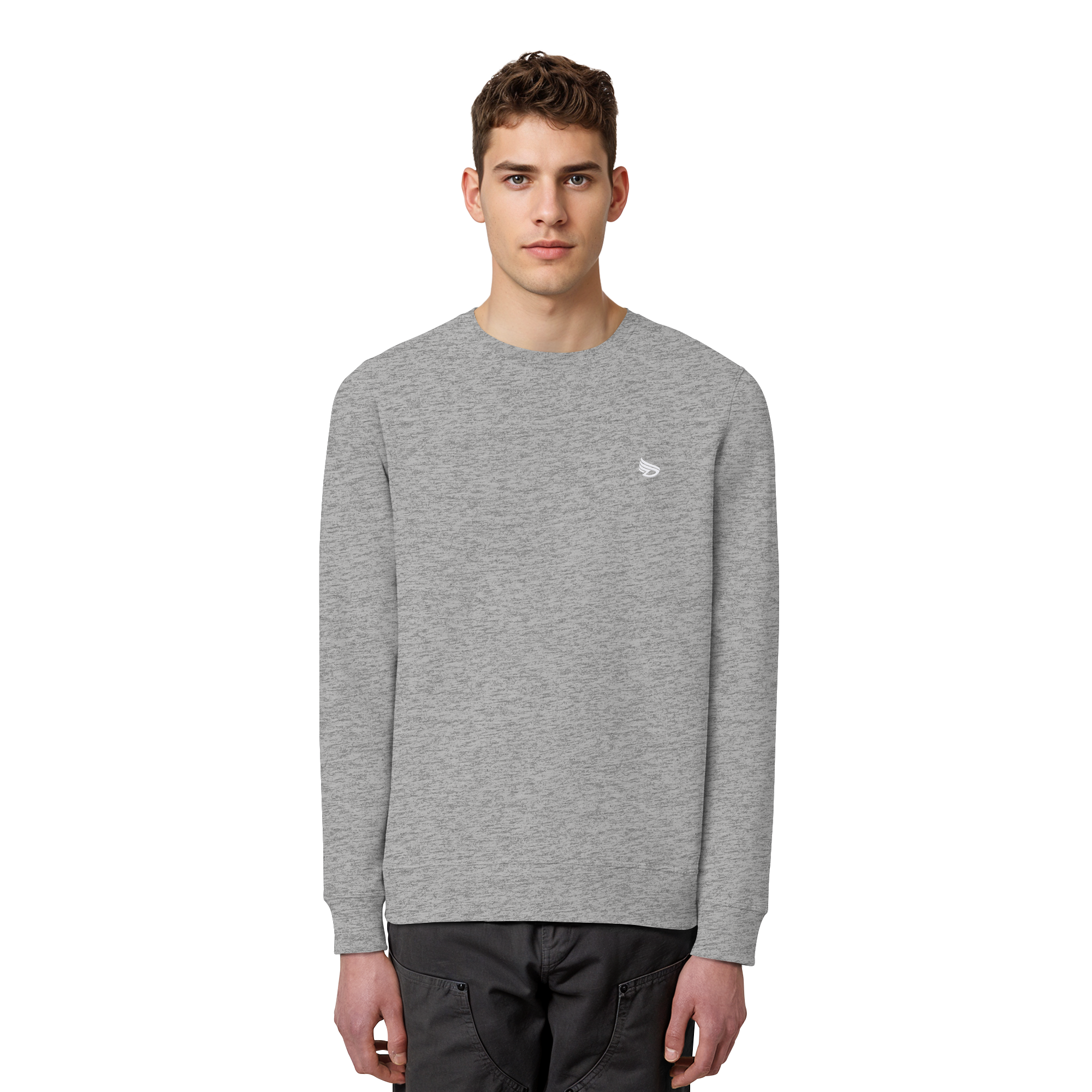 dwl. Stick-Logo classic (wh) - Organic Basic Unisex Sweatshirt