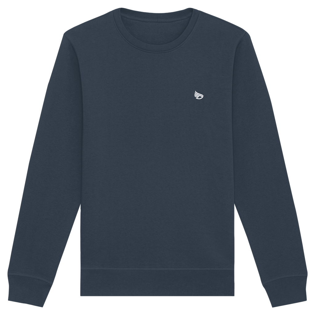dwl. Stick-Logo classic (wh) - Organic Basic Unisex Sweatshirt
