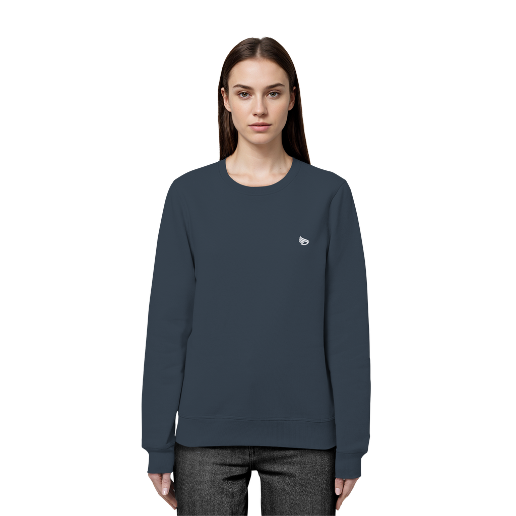 dwl. Stick-Logo classic (wh) - Organic Basic Unisex Sweatshirt