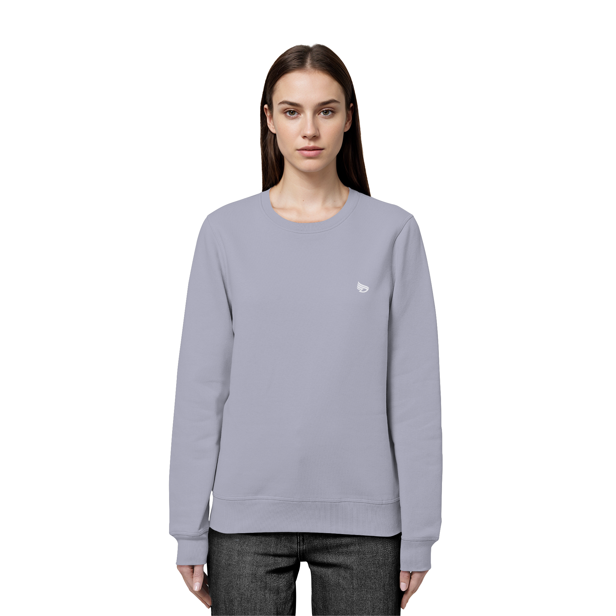 dwl. Stick-Logo classic (wh) - Organic Basic Unisex Sweatshirt