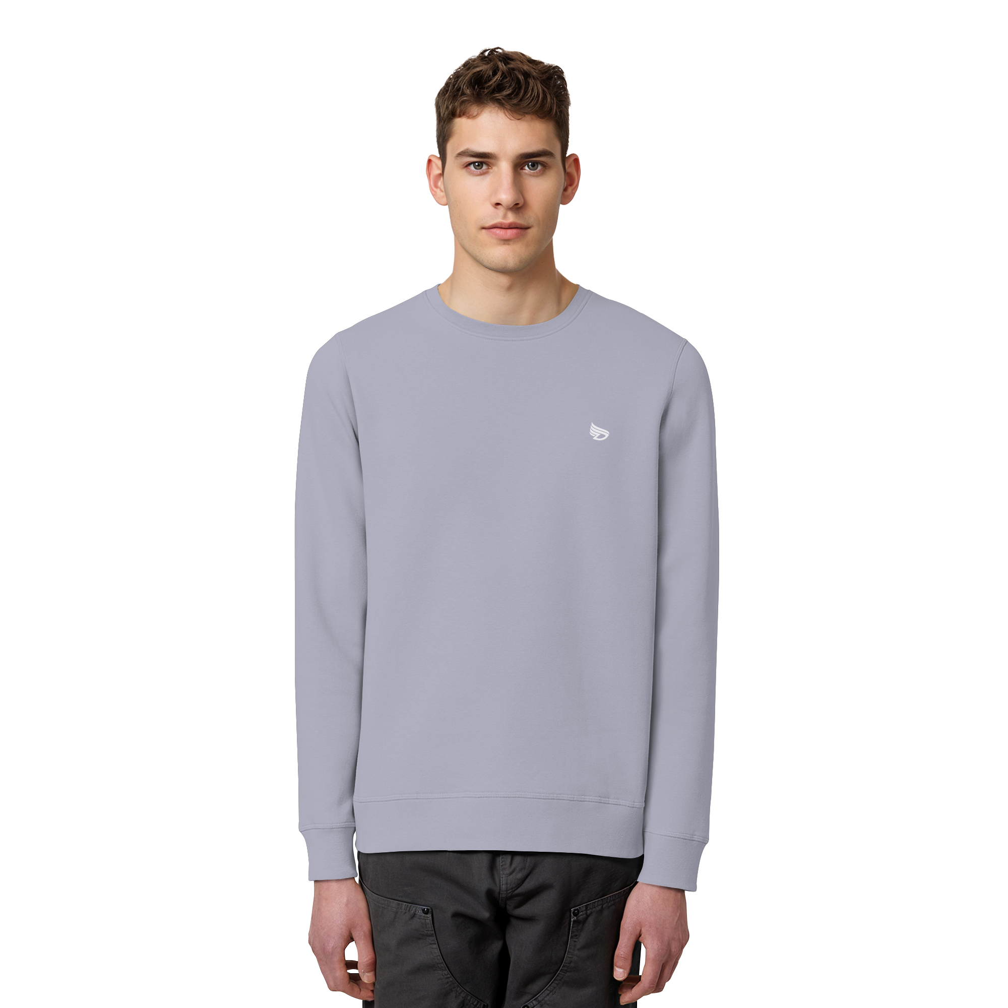 dwl. Stick-Logo classic (wh) - Organic Basic Unisex Sweatshirt