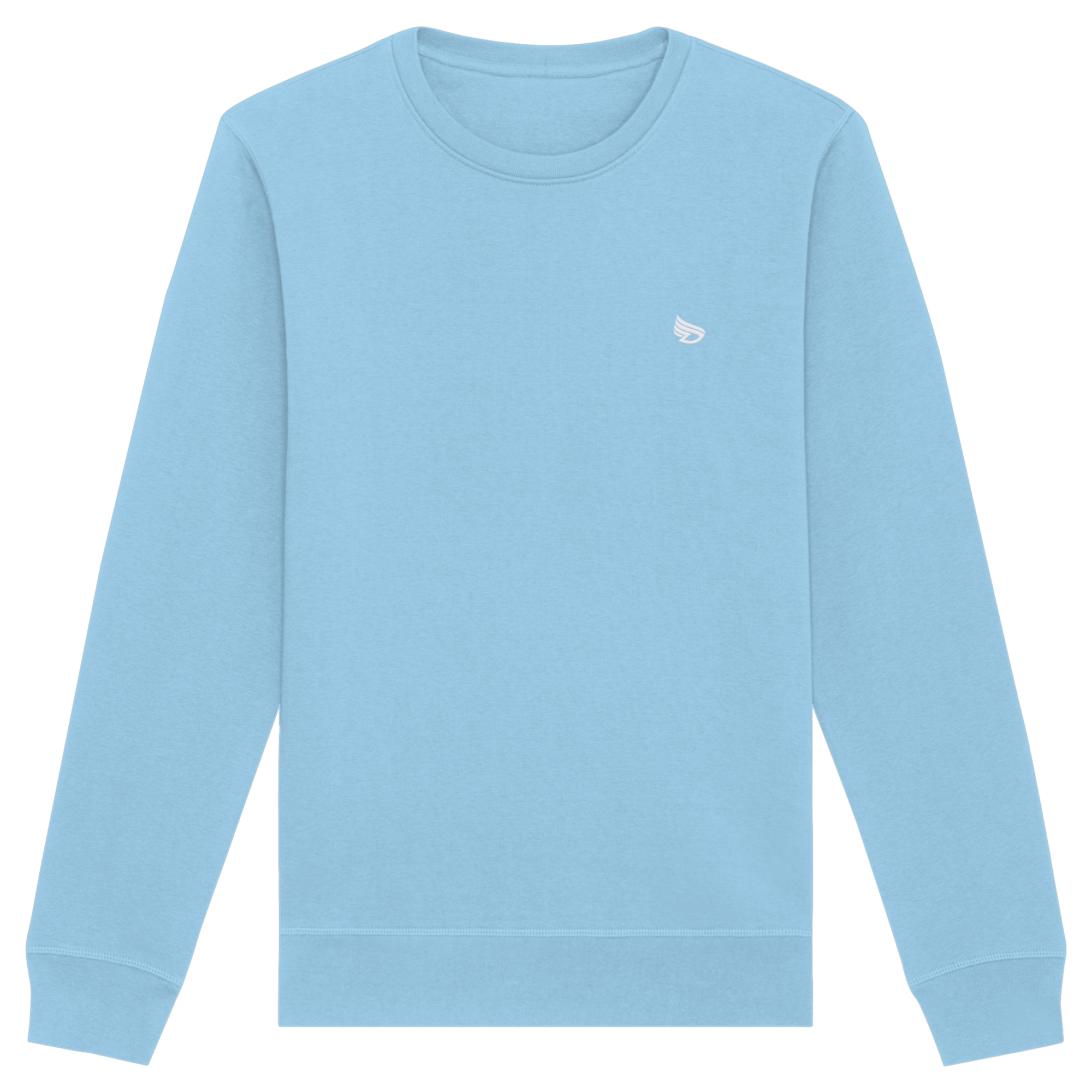 dwl. Stick-Logo classic (wh) - Organic Basic Unisex Sweatshirt