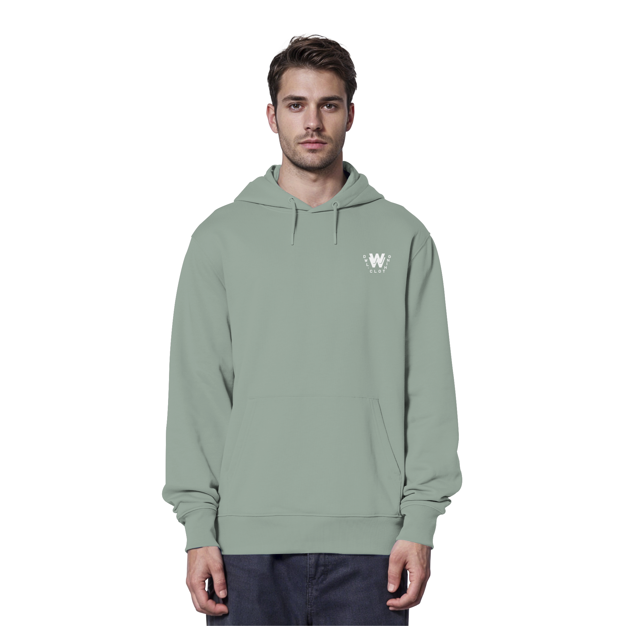 dwl. TM (white) - Organic Hoodie
