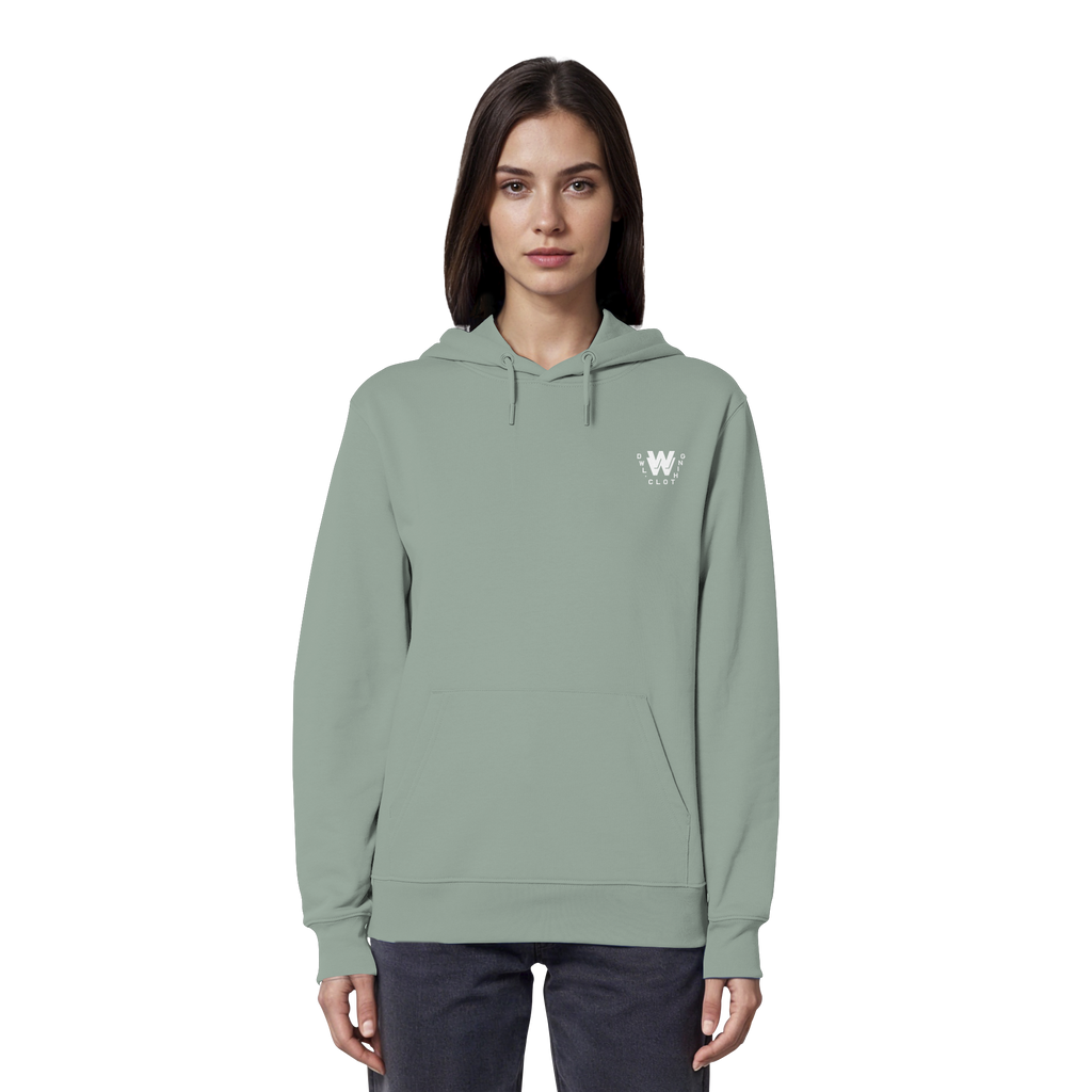 dwl. TM (white) - Organic Hoodie