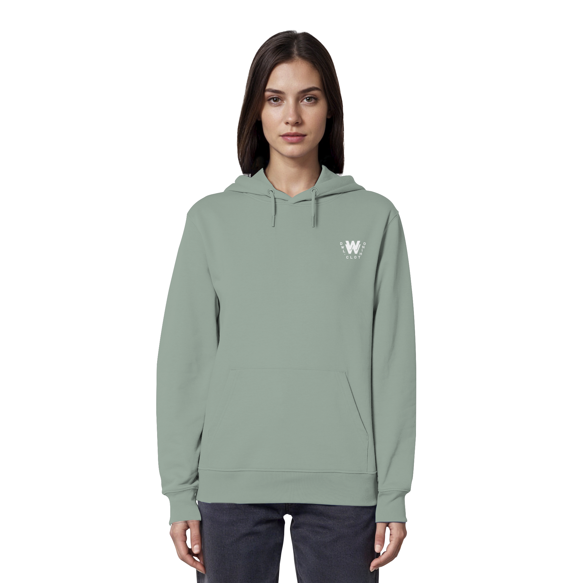 dwl. TM (white) - Organic Hoodie