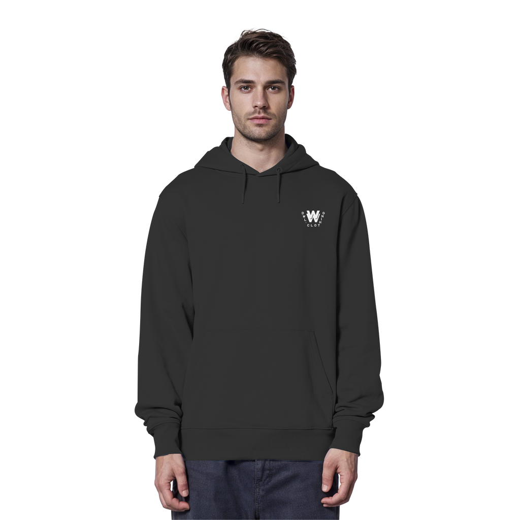 dwl. TM (white) - Organic Hoodie
