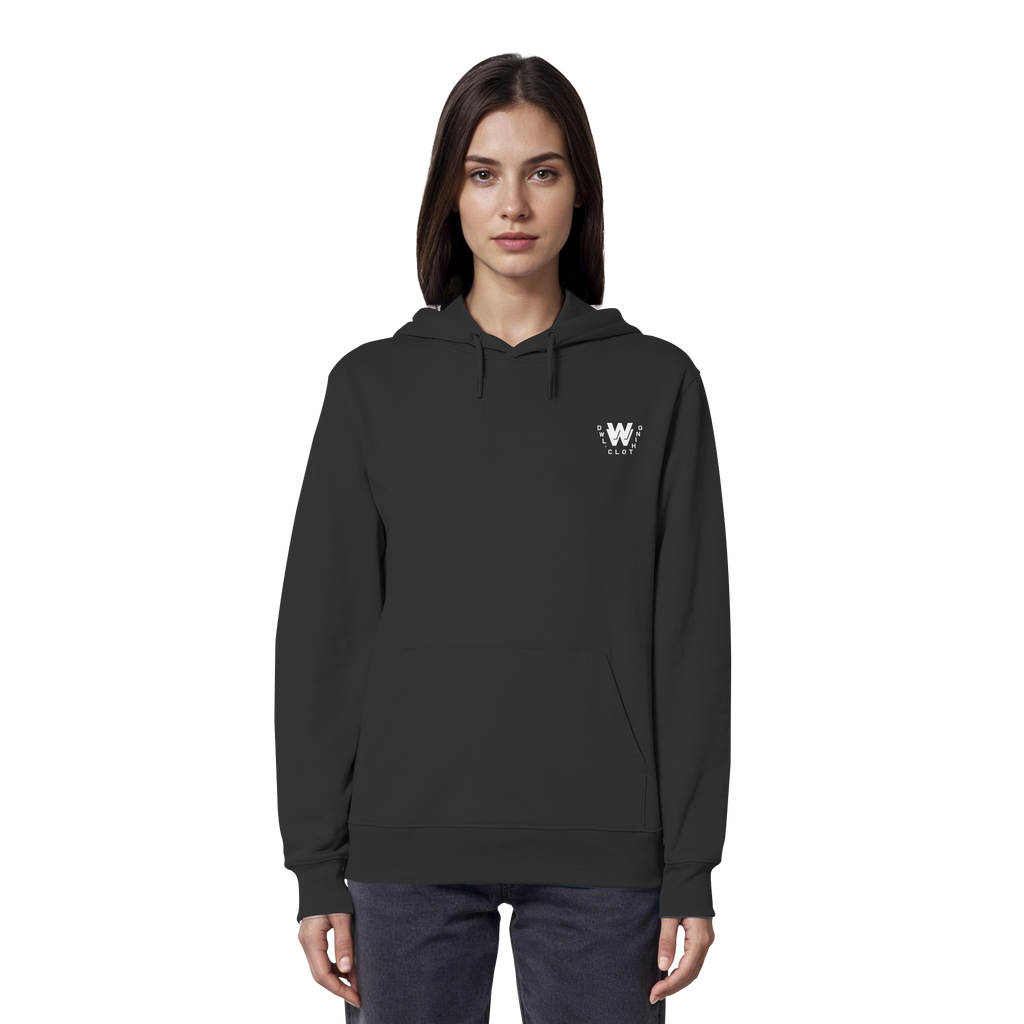 dwl. TM (white) - Organic Hoodie