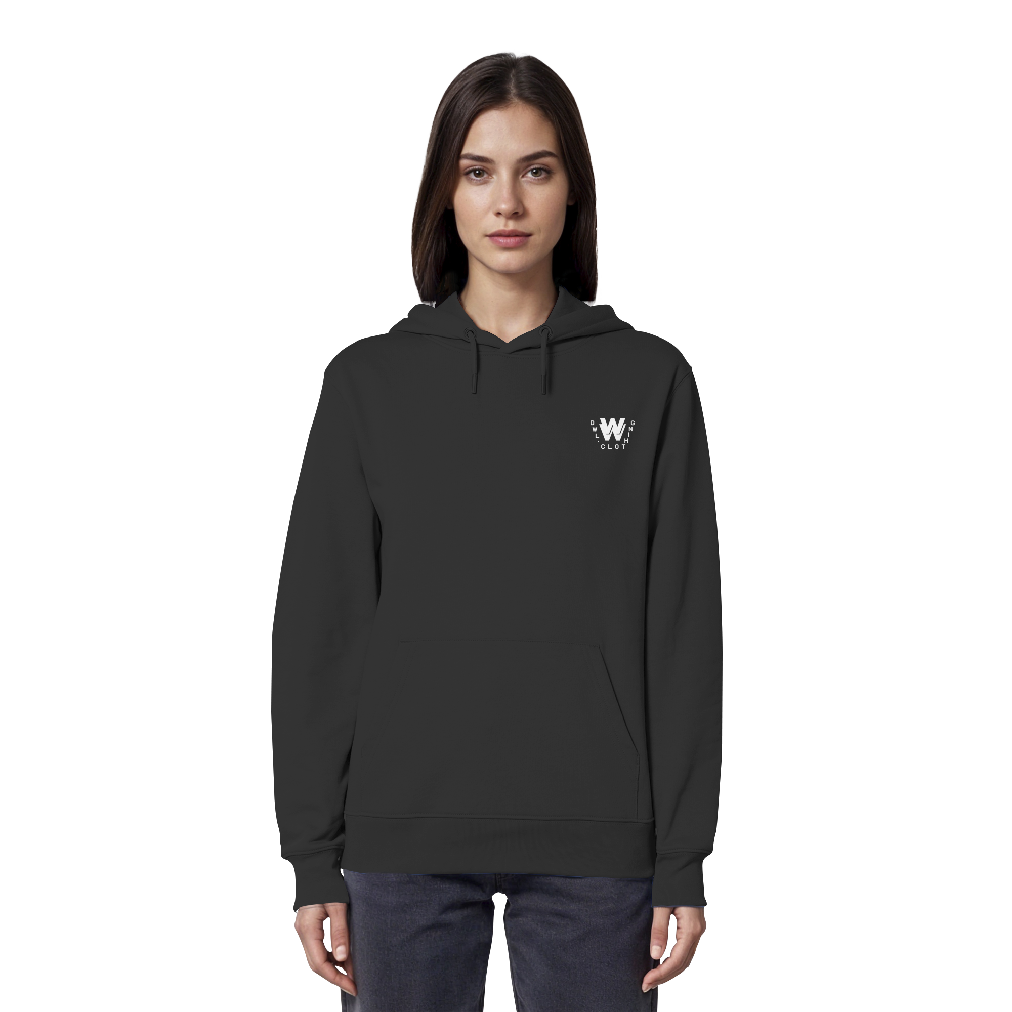 dwl. TM (white) - Organic Hoodie