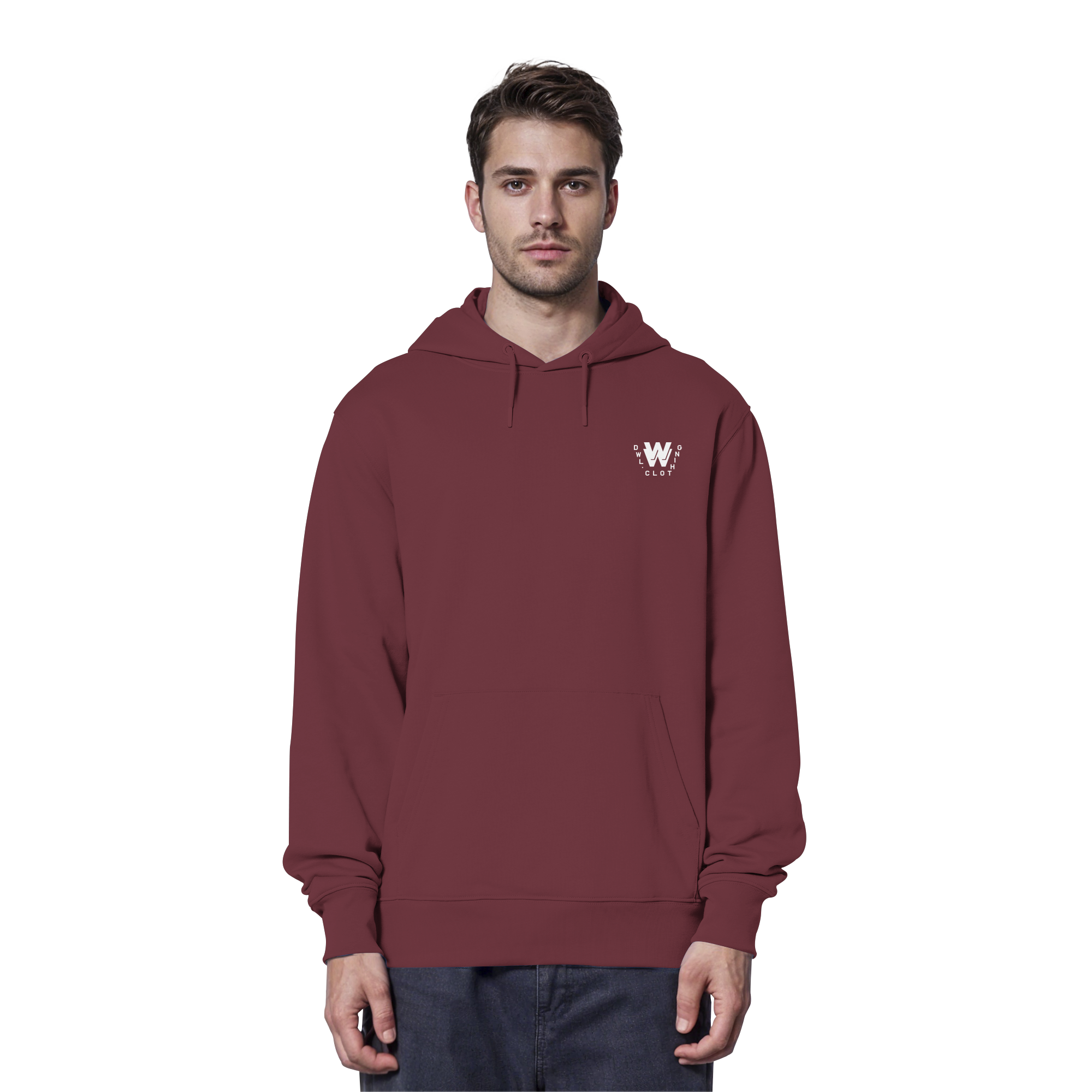 dwl. TM (white) - Organic Hoodie