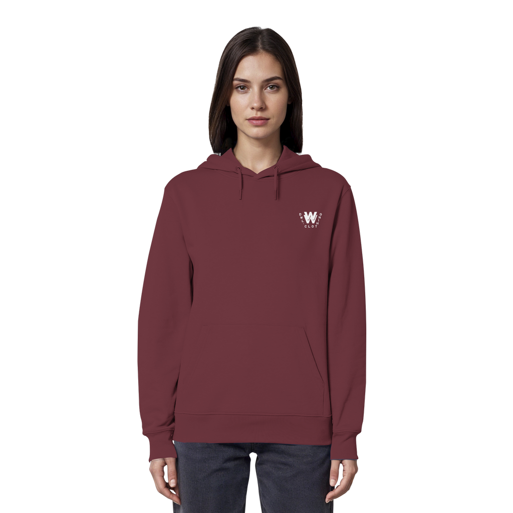 dwl. TM (white) - Organic Hoodie