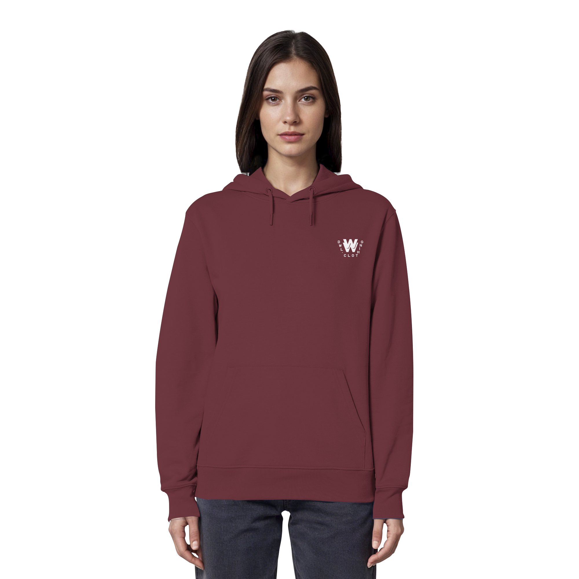 dwl. TM (white) - Organic Hoodie