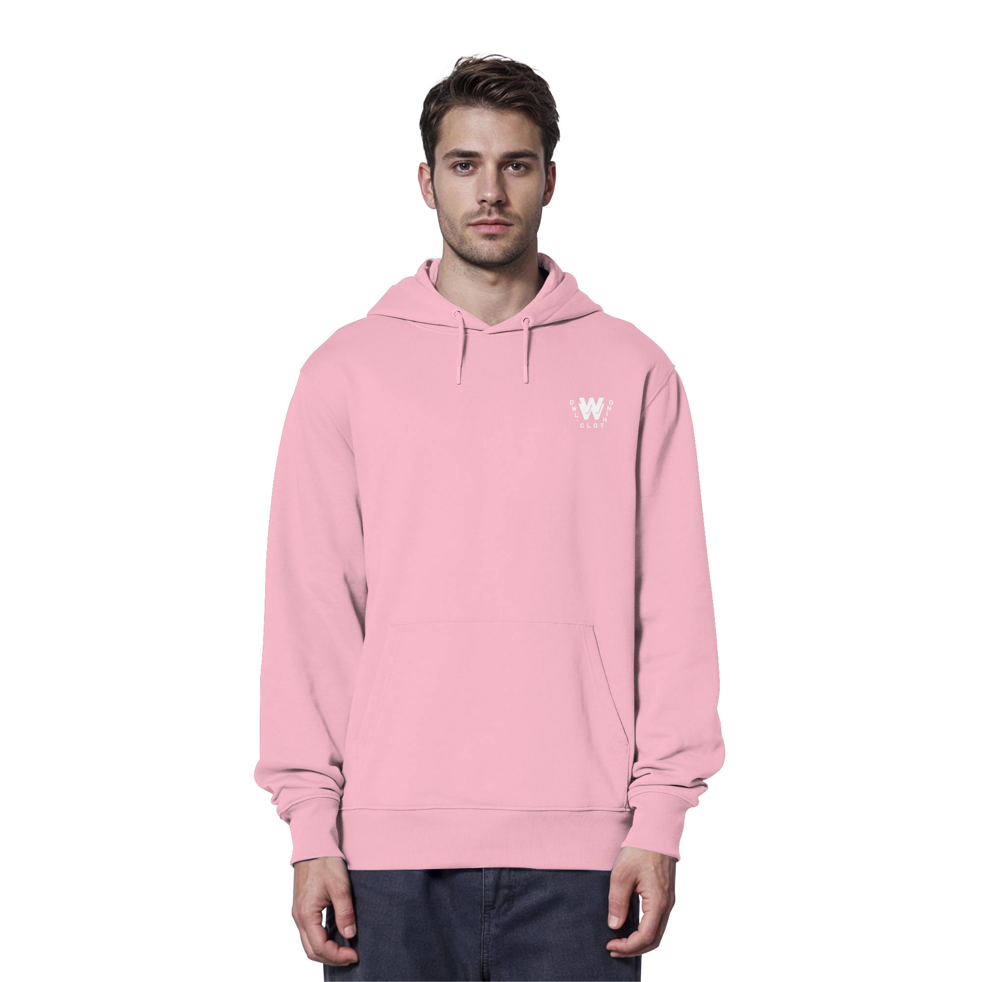 dwl. TM (white) - Organic Hoodie