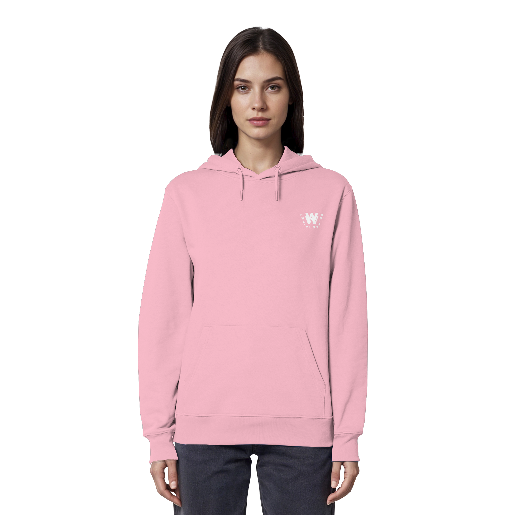 dwl. TM (white) - Organic Hoodie