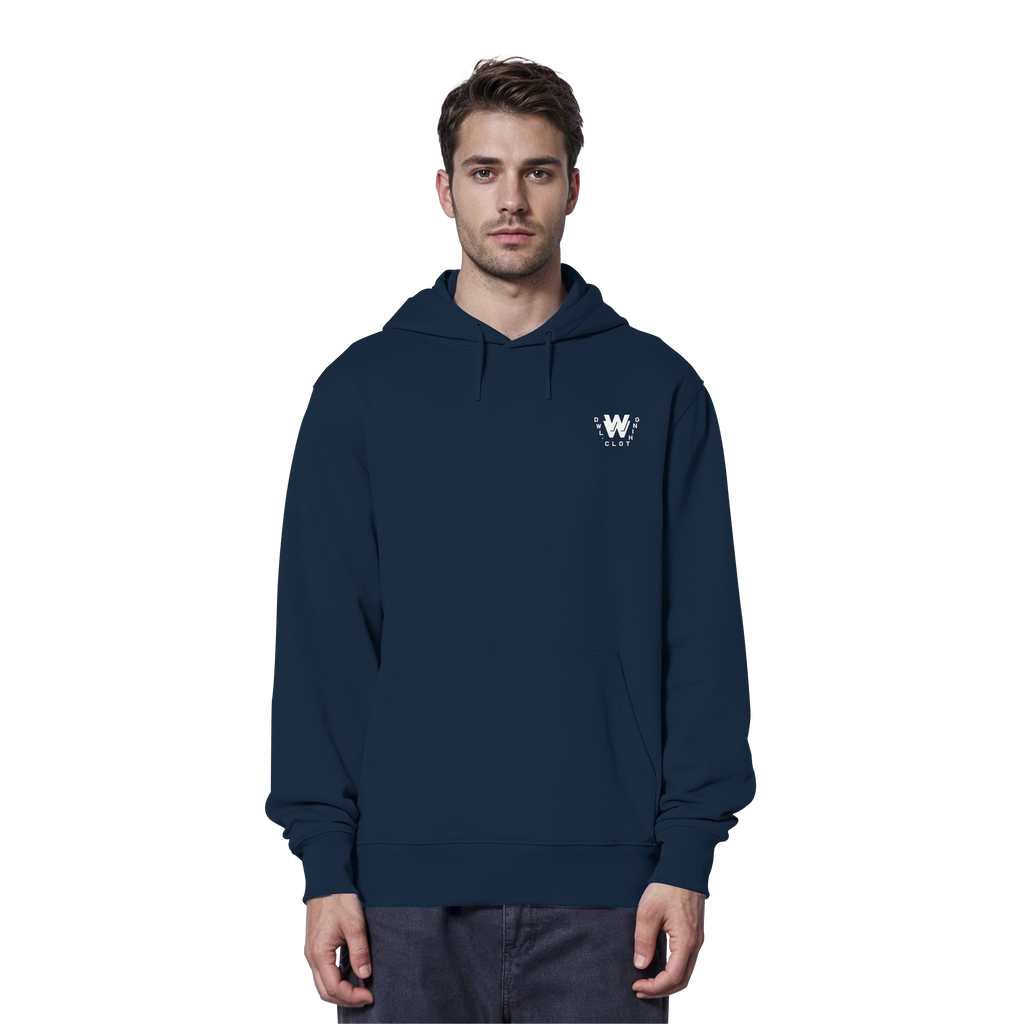 dwl. TM (white) - Organic Hoodie