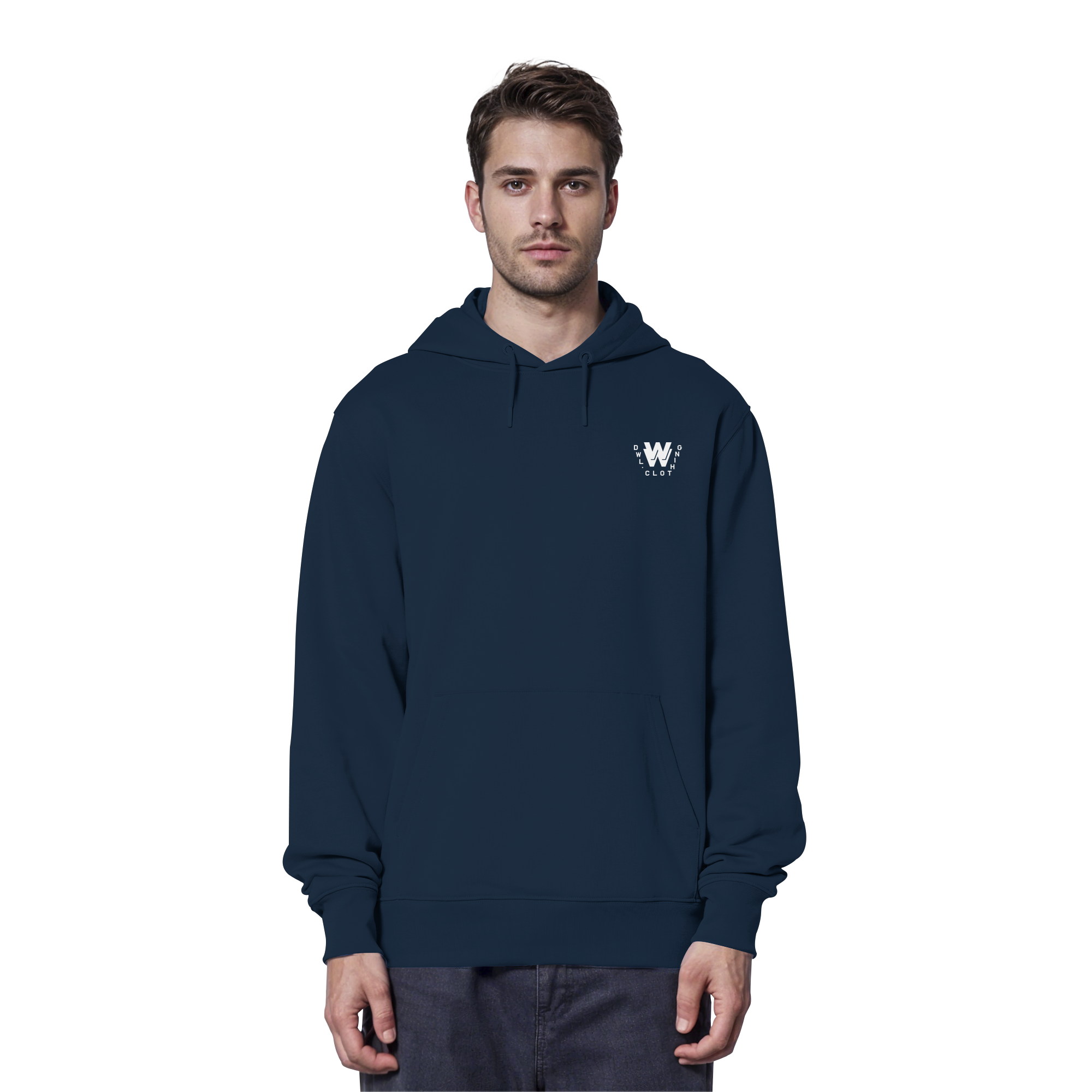 dwl. TM (white) - Organic Hoodie