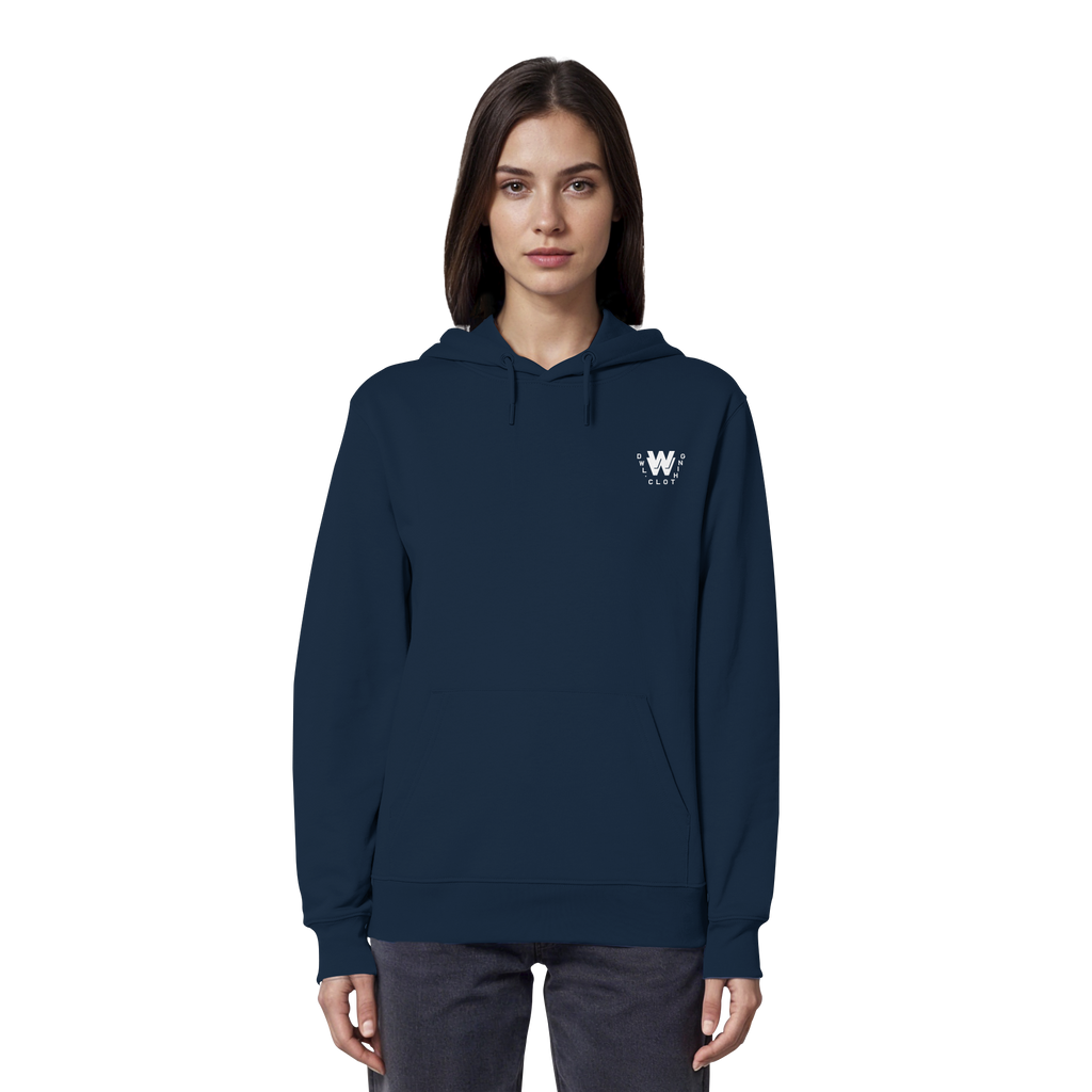 dwl. TM (white) - Organic Hoodie