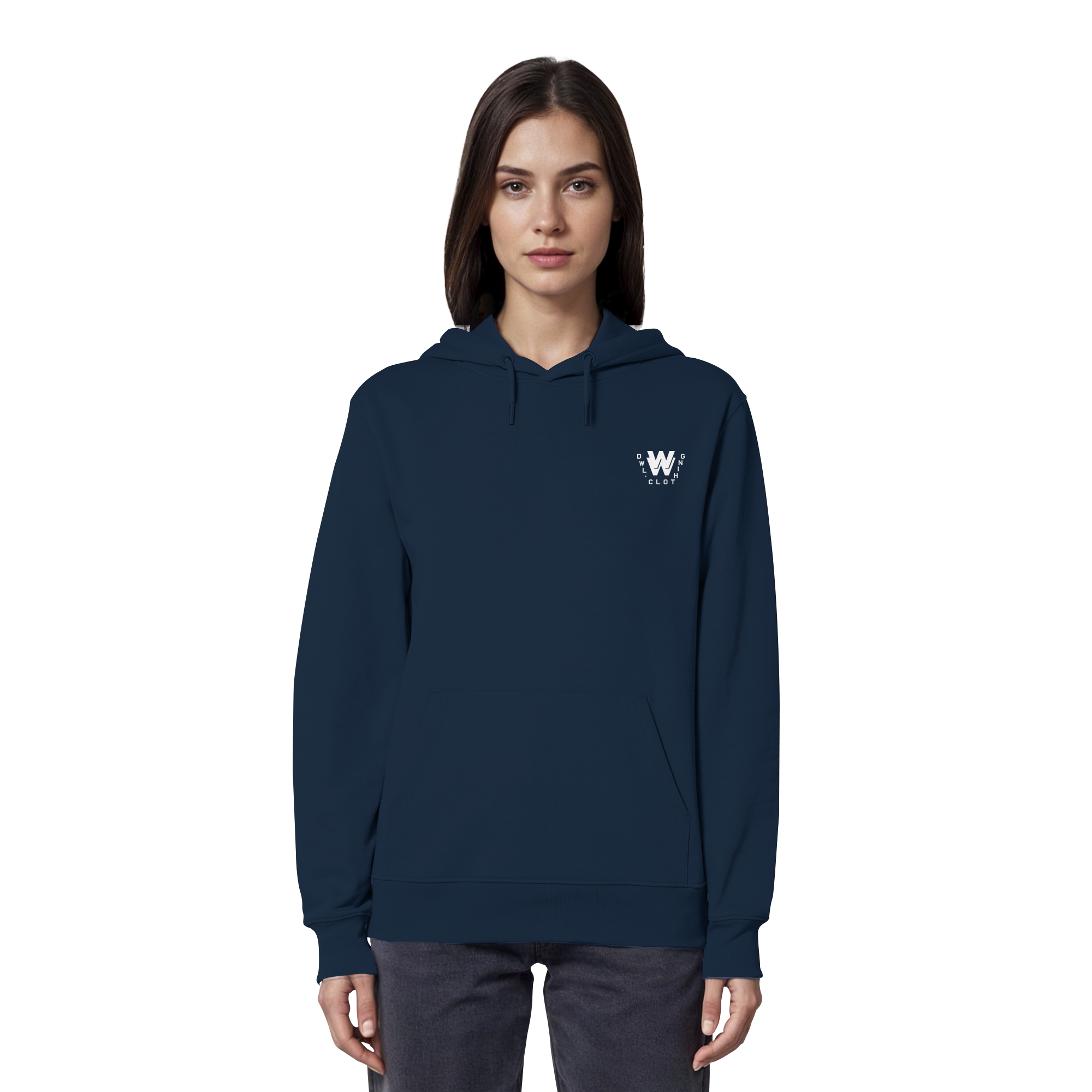dwl. TM (white) - Organic Hoodie