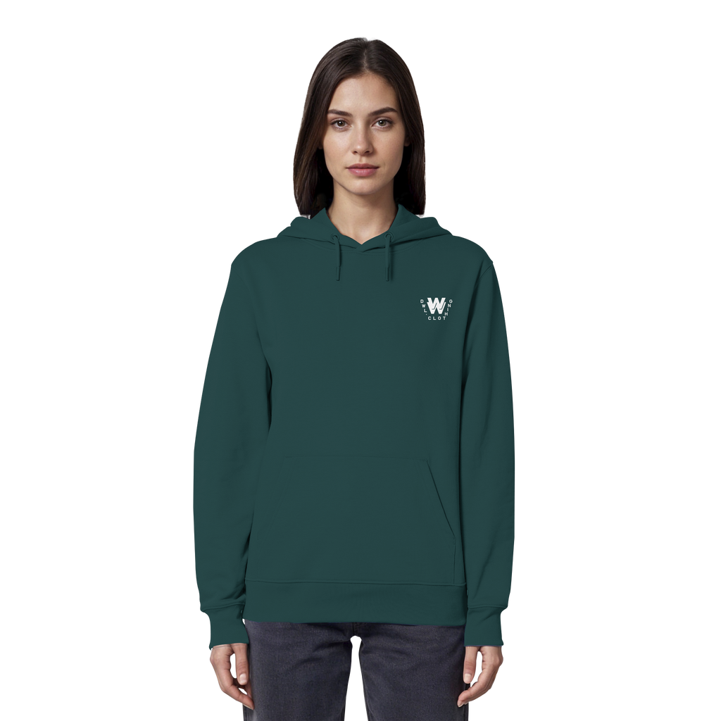 dwl. TM (white) - Organic Hoodie