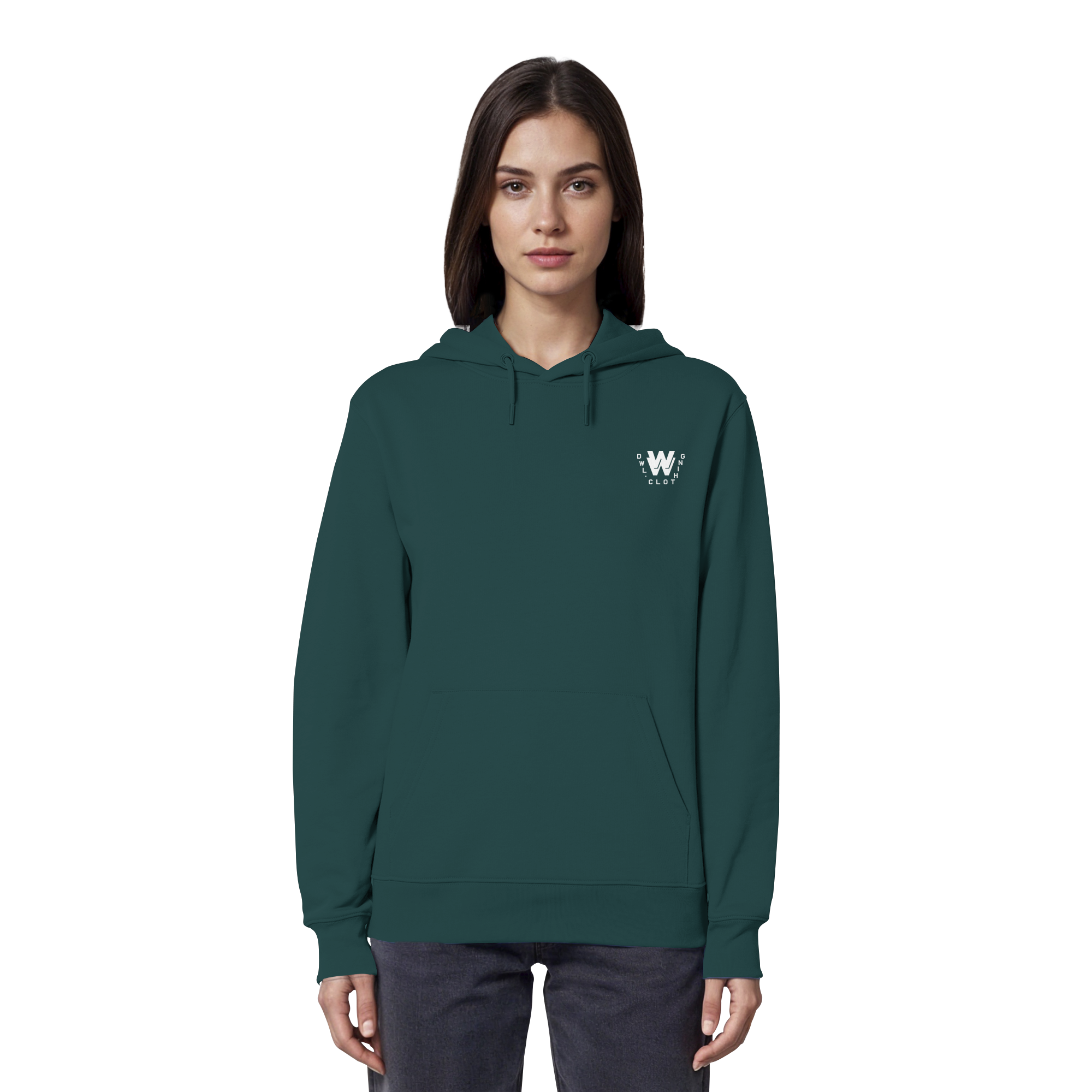 dwl. TM (white) - Organic Hoodie