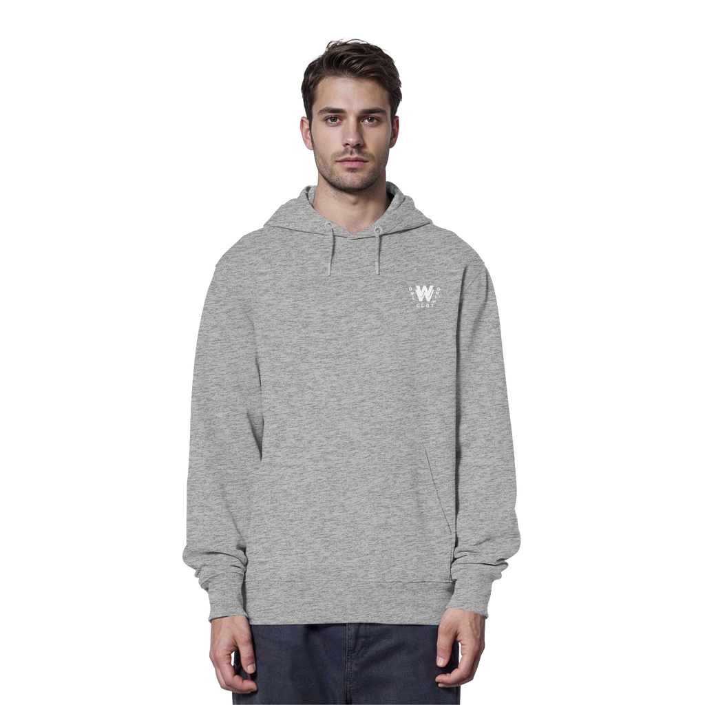 dwl. TM (white) - Organic Hoodie