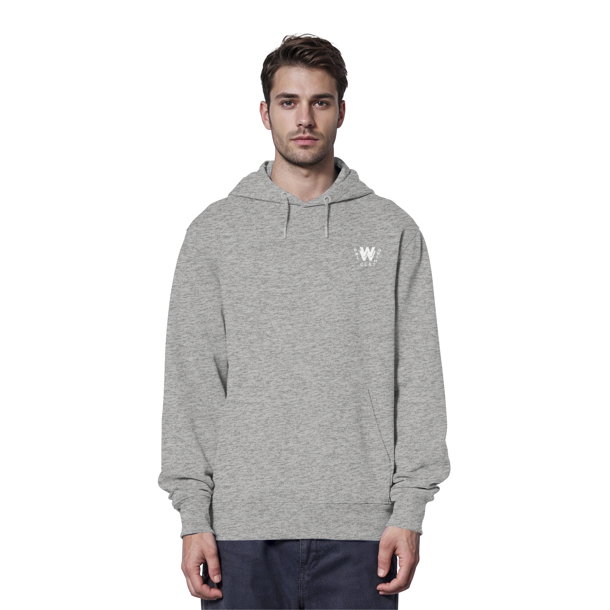 dwl. TM (white) - Organic Hoodie