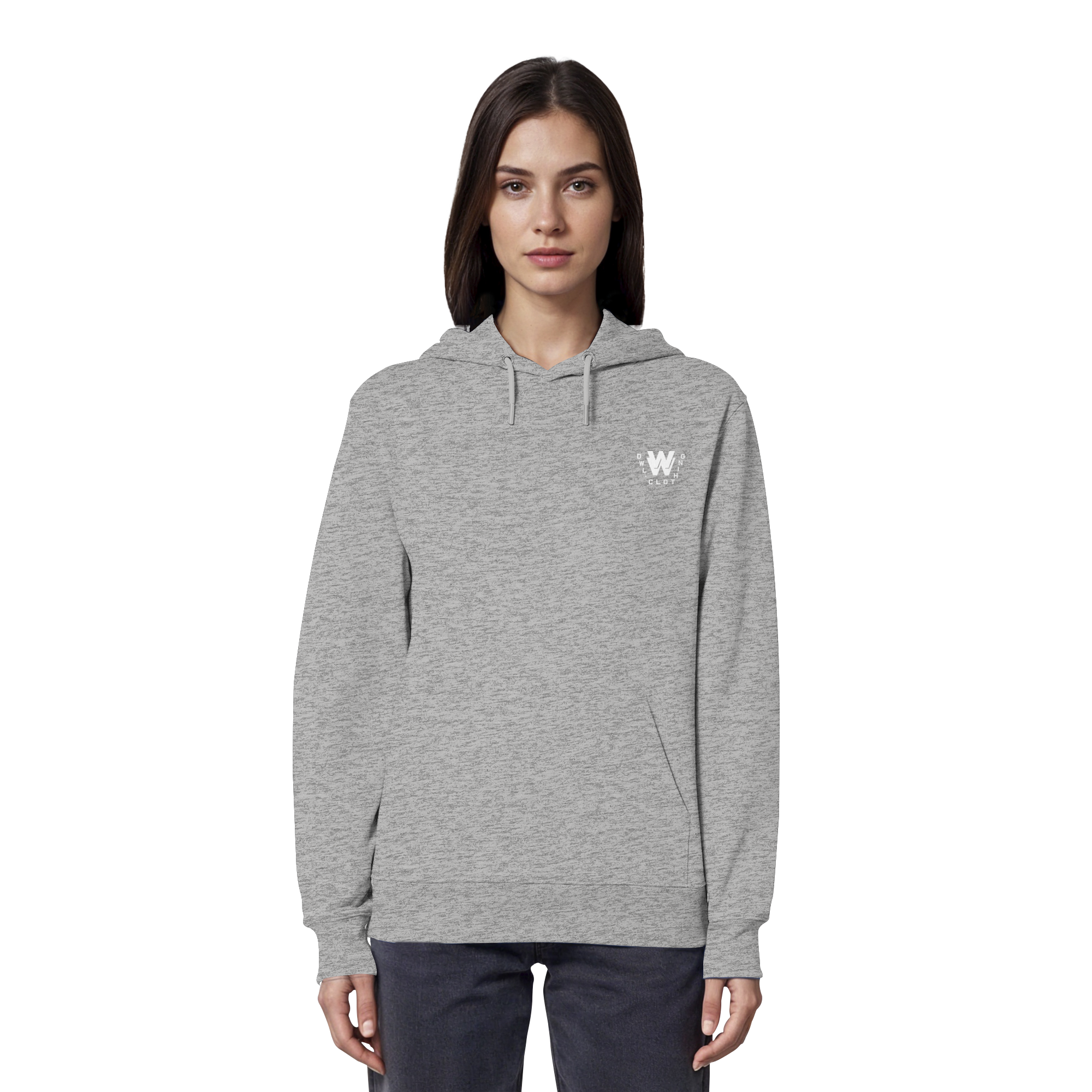 dwl. TM (white) - Organic Hoodie