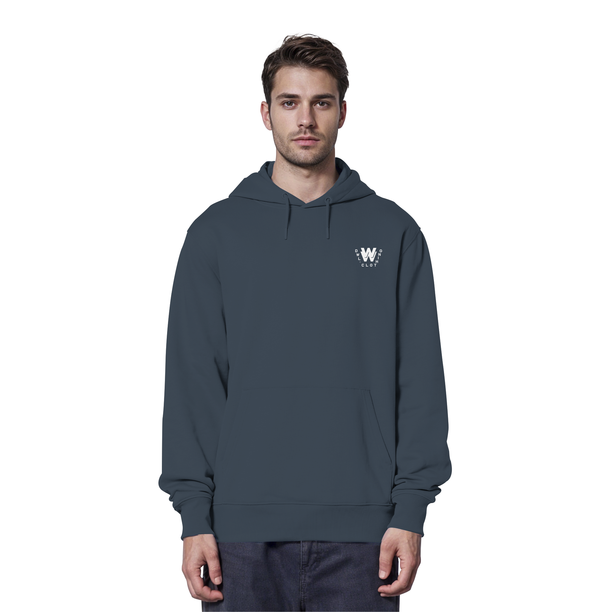 dwl. TM (white) - Organic Hoodie