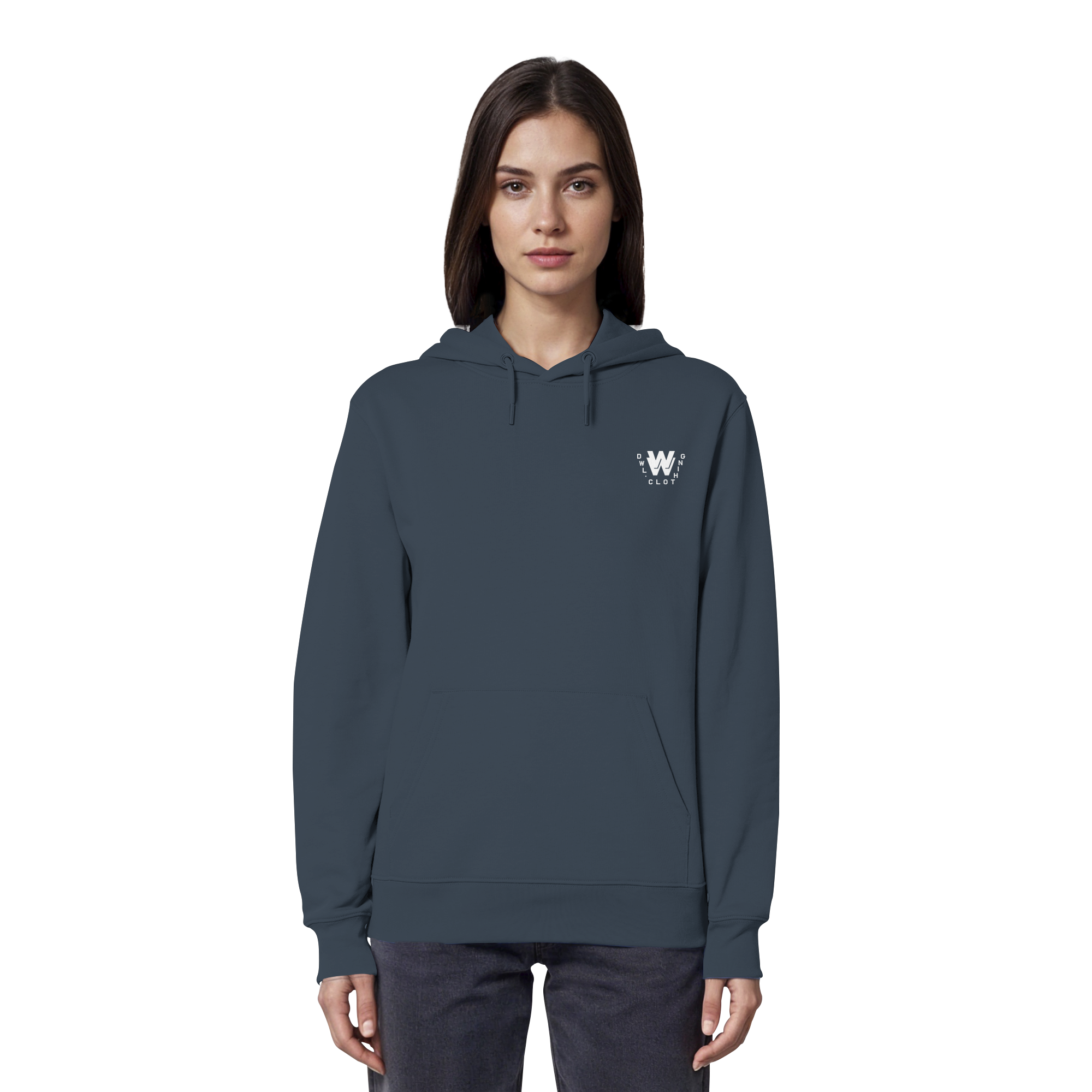 dwl. TM (white) - Organic Hoodie
