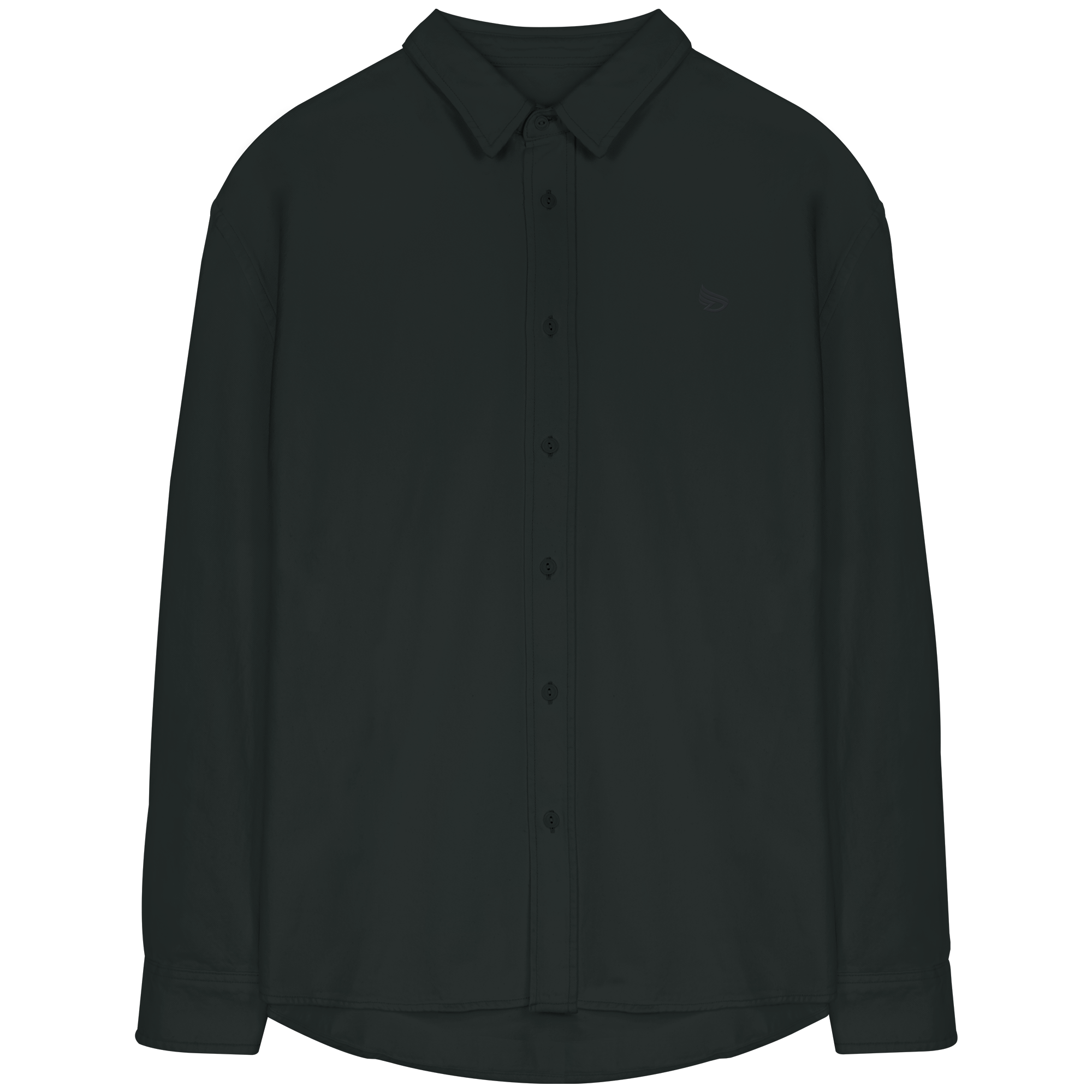 dwl. Stick-Logo classic (b-to-b) - Organic Relaxed Button-Up Shirt